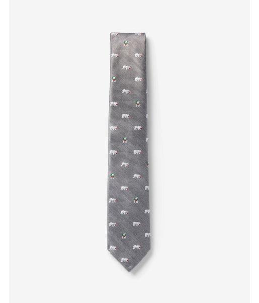 Express Mens Narrow Polar Bear Tie