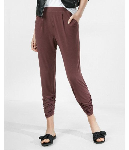 Express Womens Ruched Ankle Pant