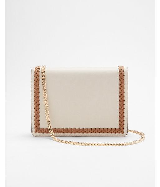 Express Womens Whipstitch Chain Strap Crossbody Bag