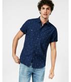 Express Dotted Short Sleeve Cotton Dress