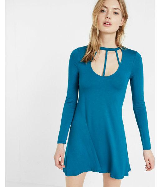 Express Strappy Front Trapeze Dress