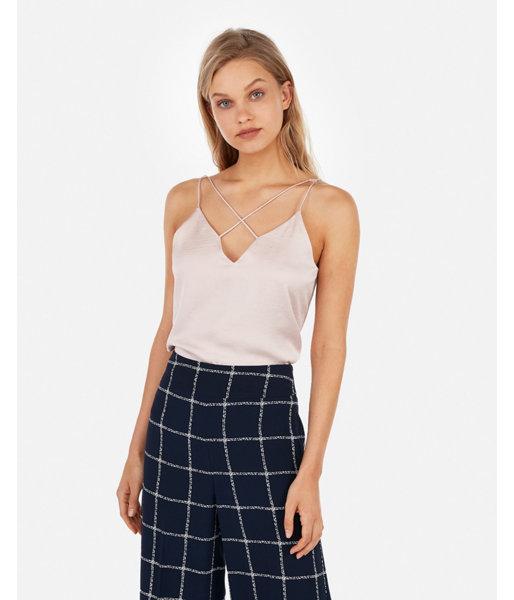 Express Womens Strappy Satin Downtown Cami