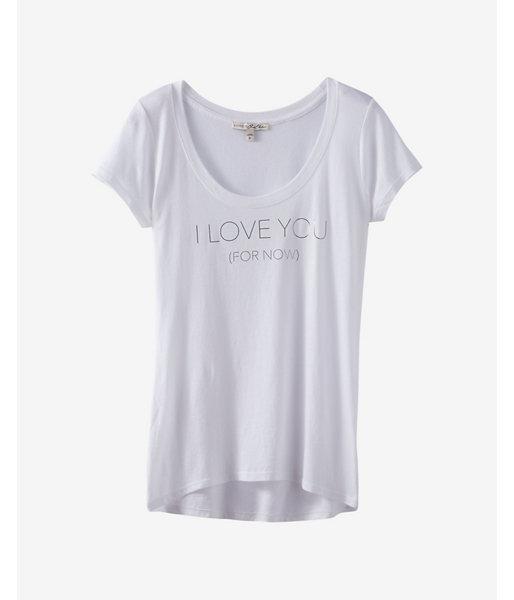 Express Womens Express One Eleven Love You Graphic Tee