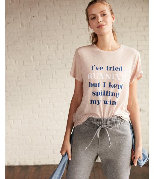 Express I've Tried Running Crew Neck Boyfriend Tee