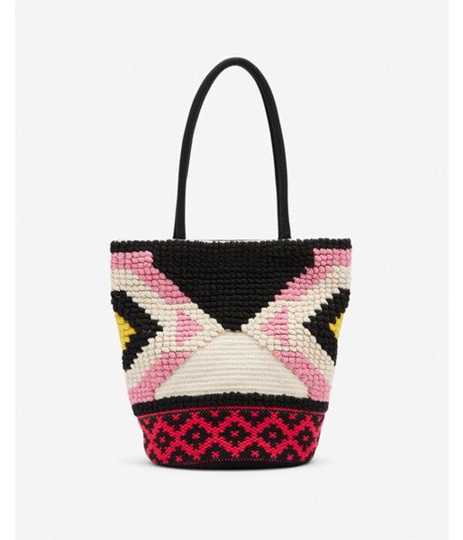 Express Womens Multi-color Fabric Tote