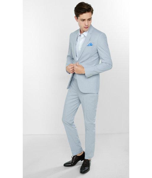 Express Men's Suits Extra Slim Innovator Textured Stripe