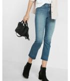 Express Womens High Waisted Bell Cropped Jeans