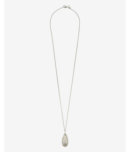 Express Womens Reversible Teardrop Pendant Necklace