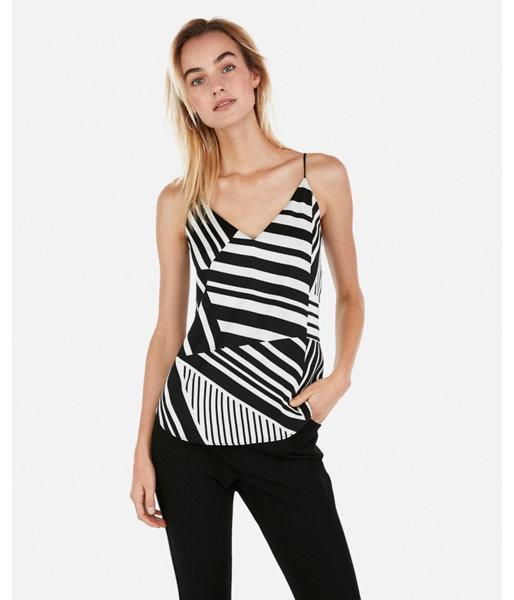 Express Womens Mixed Stripe Downtown Cami