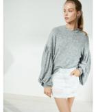 Express Brushed Balloon Sleeve Popover Hoodie