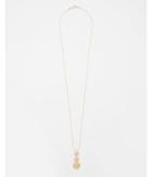 Express Womens Linear Disc Pendant Necklace