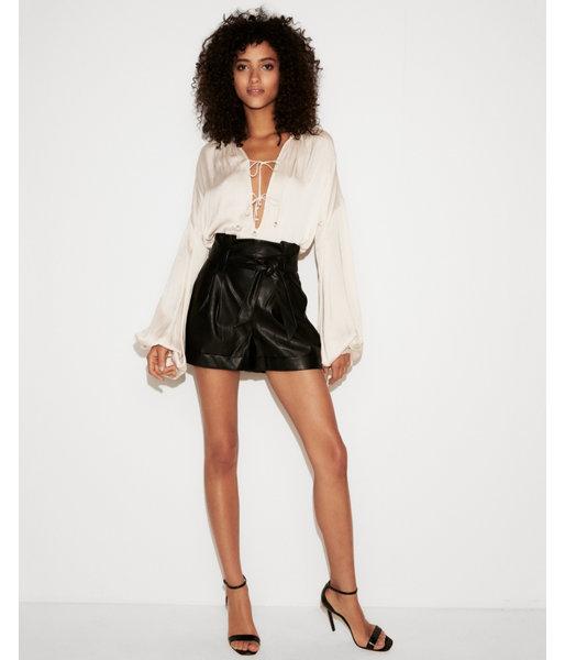 Express Womens High Waisted (minus The) Leather Sash Waist