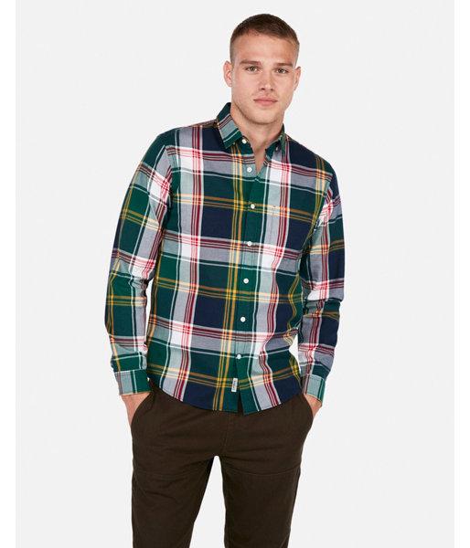 Express Mens Slim Plaid Soft Wash Cotton