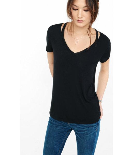Express Women's Tees Express One Eleven Slash Neck T-shirt