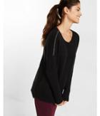 Express Womens Zip Cold Shoulder Tunic