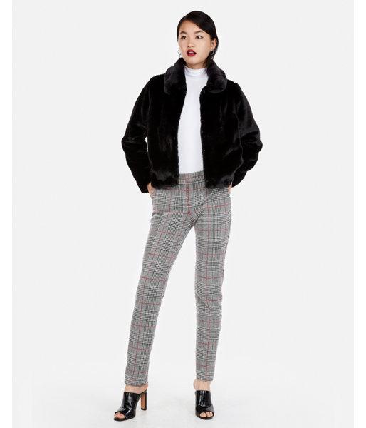 Express Womens Faux Fur Jacket
