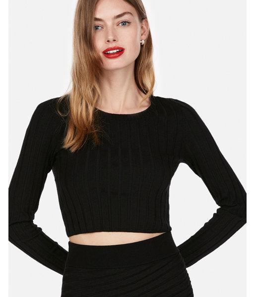 Express Womens Wide Rib Pullover