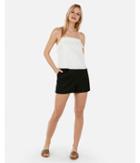 Express Womens Pom Square Neck Linen-blend Cami