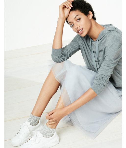Express Solid Popover Hoodie