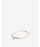 Express Womens Faceted Metal Pull-cord Bracelet
