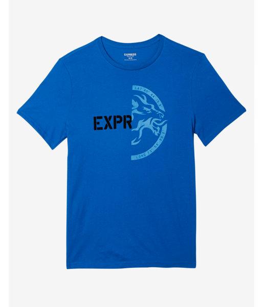 Express Exp Lion Crew Neck Graphic Tee
