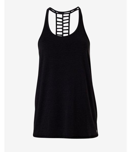 Express Womens Black Exp Core Double Ladder Racerback Tank