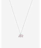 Express Womens Cubic Zirconia Elephant Pendant Necklace