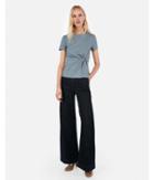 Express Womens Textured Twist Waist Top