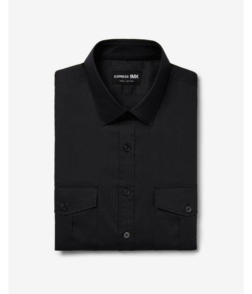 Express Mens Slim Military Stretch 1mx Dress