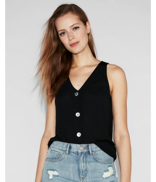 Express Womens Button Front Tank