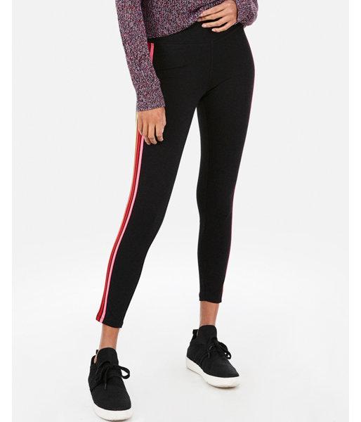 Express Womens Express Womens Sexy Stretch High Waisted Rainbow Side Stripe Ankle