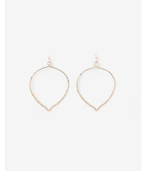 Express Womens Hammered Teardrop Earrings
