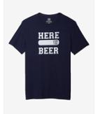 Express Here For Beer Crew Neck Graphic Tee
