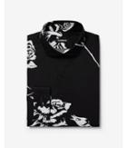 Express Mens Extra Slim Magnified Floral Print Cotton Dress