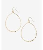 Express Hammered Oval Drop Earrings
