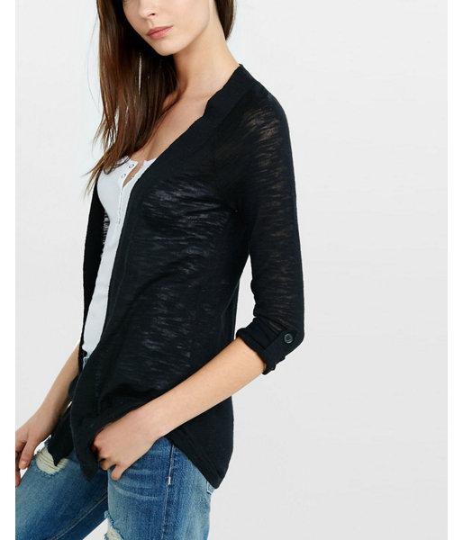 Express Lightweight Rolled Sleeve Cover-up