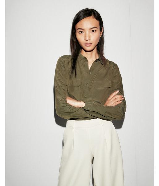 Express Womens Two Pocket City Shirt By Express