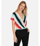 Express Womens Stripe Tie Neck