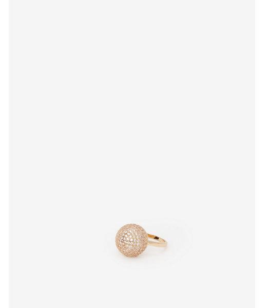 Express Womens Round Pave Cocktail Ring