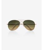 Express Women's Sunglasses Mirror Color Lens Gold Frame Aviator