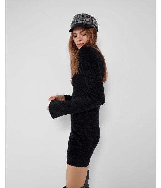 Express Womens Cozy Flutter Sleeve Sheath