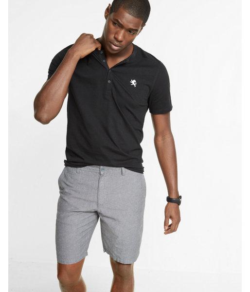 Express Classic Fit 10 Inch Linen-cotton Flat Front