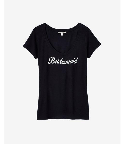 Express Womens Express One Eleven Bridesmaid Graphic Tee