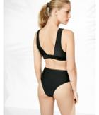 Express Mid Rise Cheeky Bikini Bottom