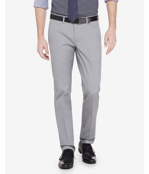 Express Mens Skinny Innovator Gray Dress Pant