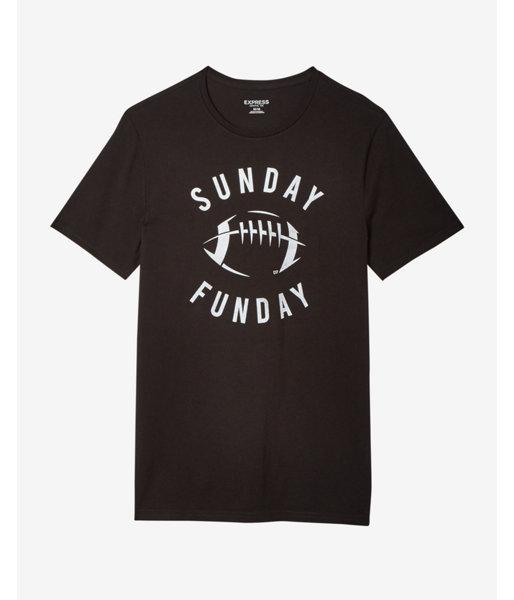 Express Sunday Funday Crew Neck Graphic Tee