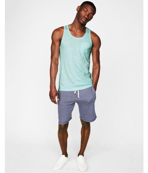 Express Mens Jersey Scoop Neck Pocket Tank