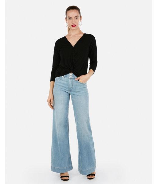 Express Womens Twist Front Top