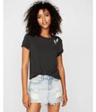 Express Womens Express One Eleven Lightning Bolt Graphic Tee