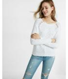Express Lace-up Shoulder Pullover